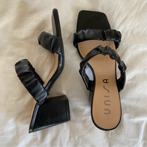 Black Heeled Sandals - Picture 1 of 5